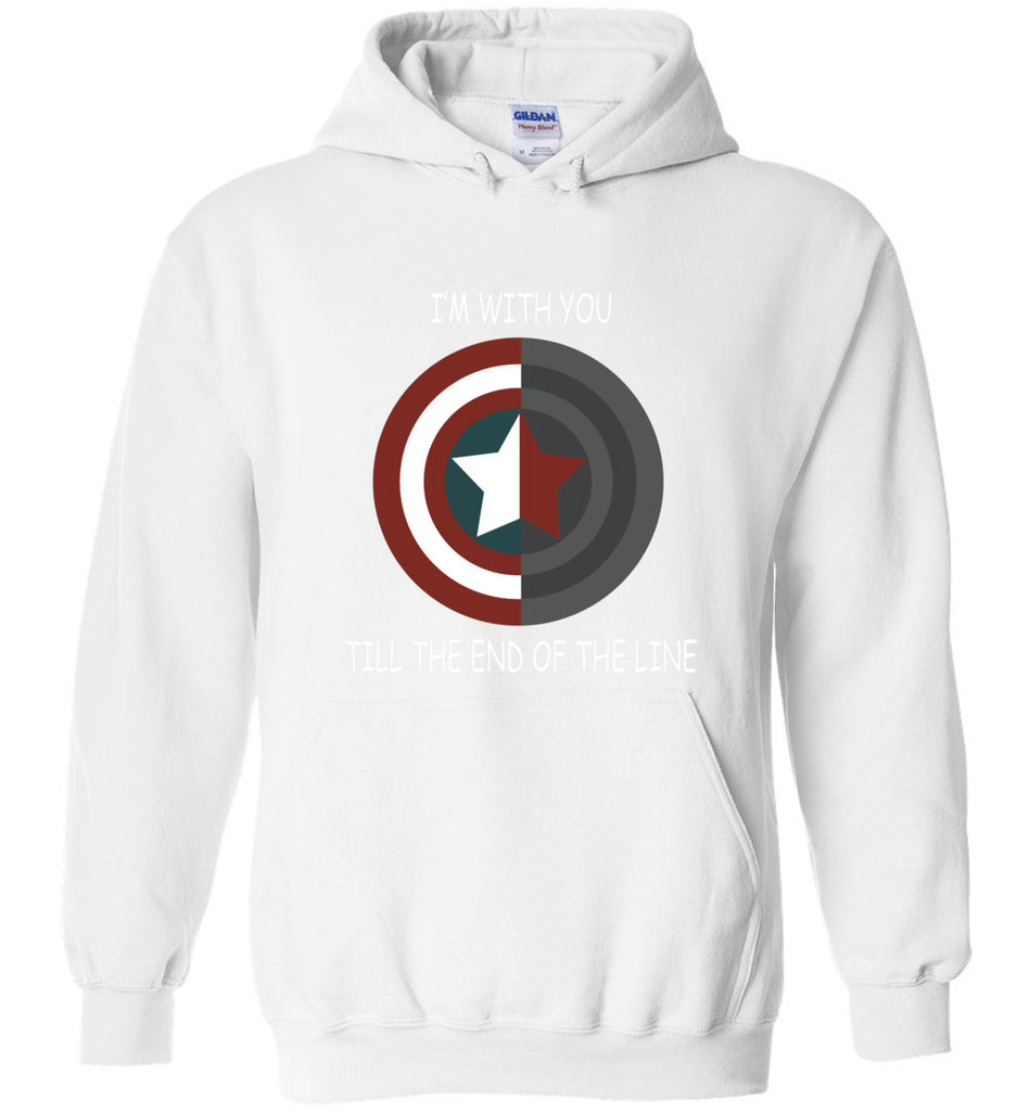 Captain American Im With You Till The End Of The Line - Hoodie