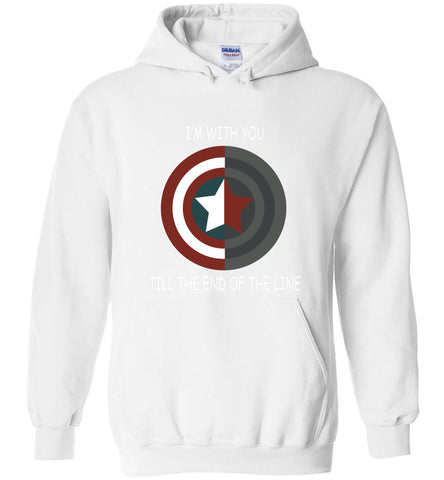 Captain American Im With You Till The End Of The Line - Hoodie