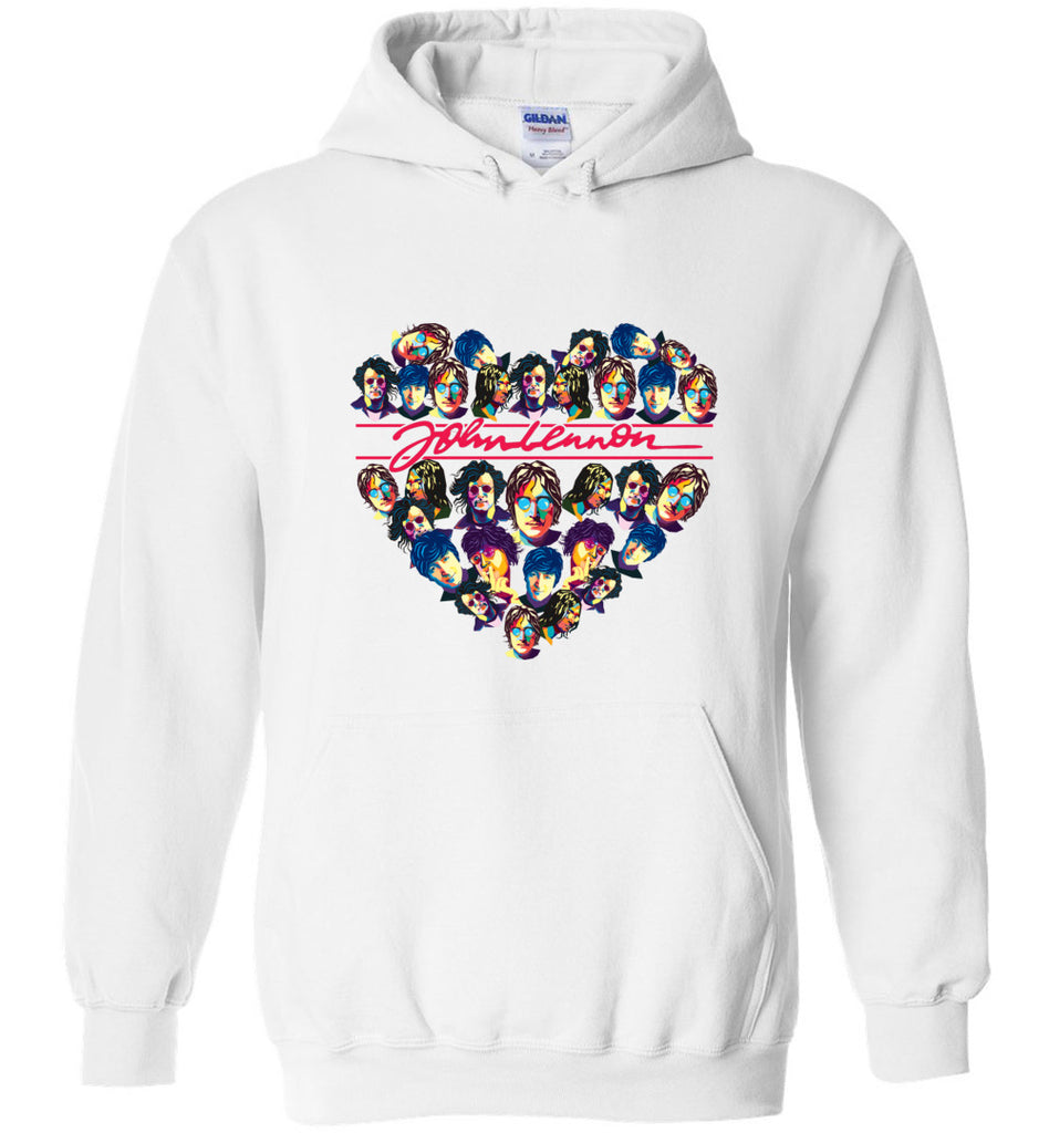 John Lennon Vintate Retro Rock and Roll Music Fans - Hoodie
