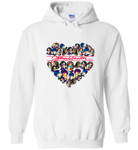 John Lennon Vintate Retro Rock and Roll Music Fans - Hoodie