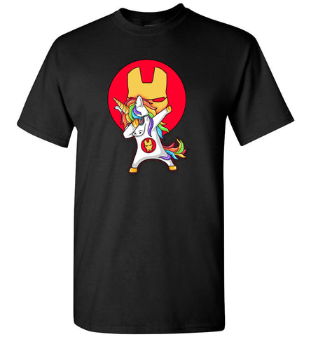 Unicorn Iron Man Dabbing - T-Shirt