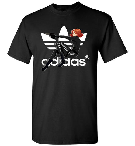 Characters Superheroes Black Widow Adidas - T-Shirt