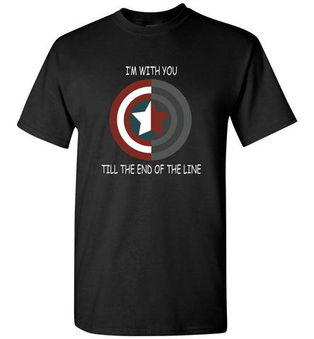 Captain American Im With You Till The End Of The Line - T-Shirt