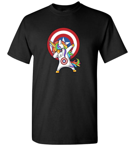 Unicorn Captain America Dabbing - T-Shirt
