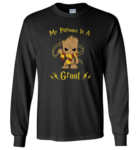 Harry Potter My Patronus Is A Groot - Long Sleeve