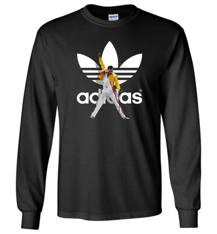 Freddie Mercury Vintage Retro Music Gift for Fans Adidas - Long Sleeve