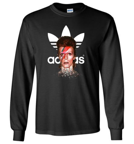 David Bowie Adidas Vintage Retro Music Gift for Fans - Long Sleeve