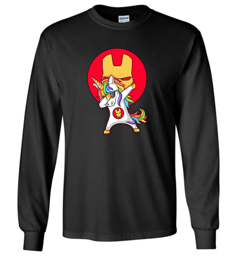Unicorn Iron Man Dabbing - Long Sleeve