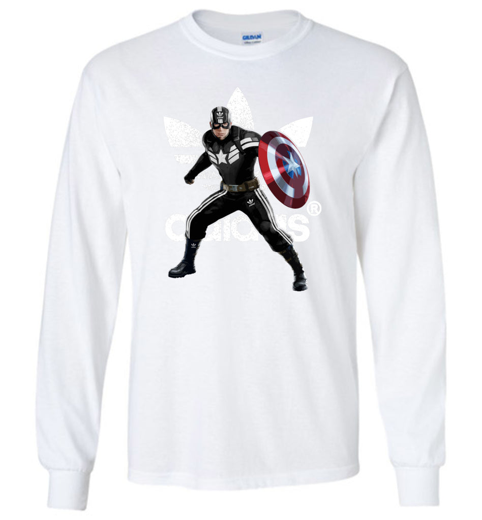 Characters Superheroes Captain America Adidas - Long Sleeve
