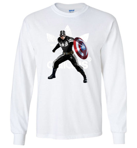 Characters Superheroes Captain America Adidas - Long Sleeve