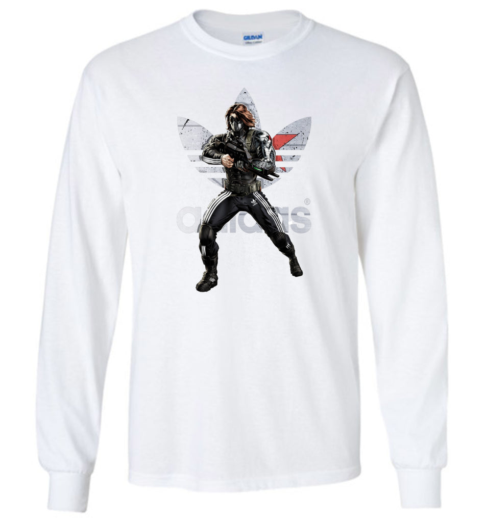 Characters Superheroes Winter Soldier Adidas - Long Sleeve