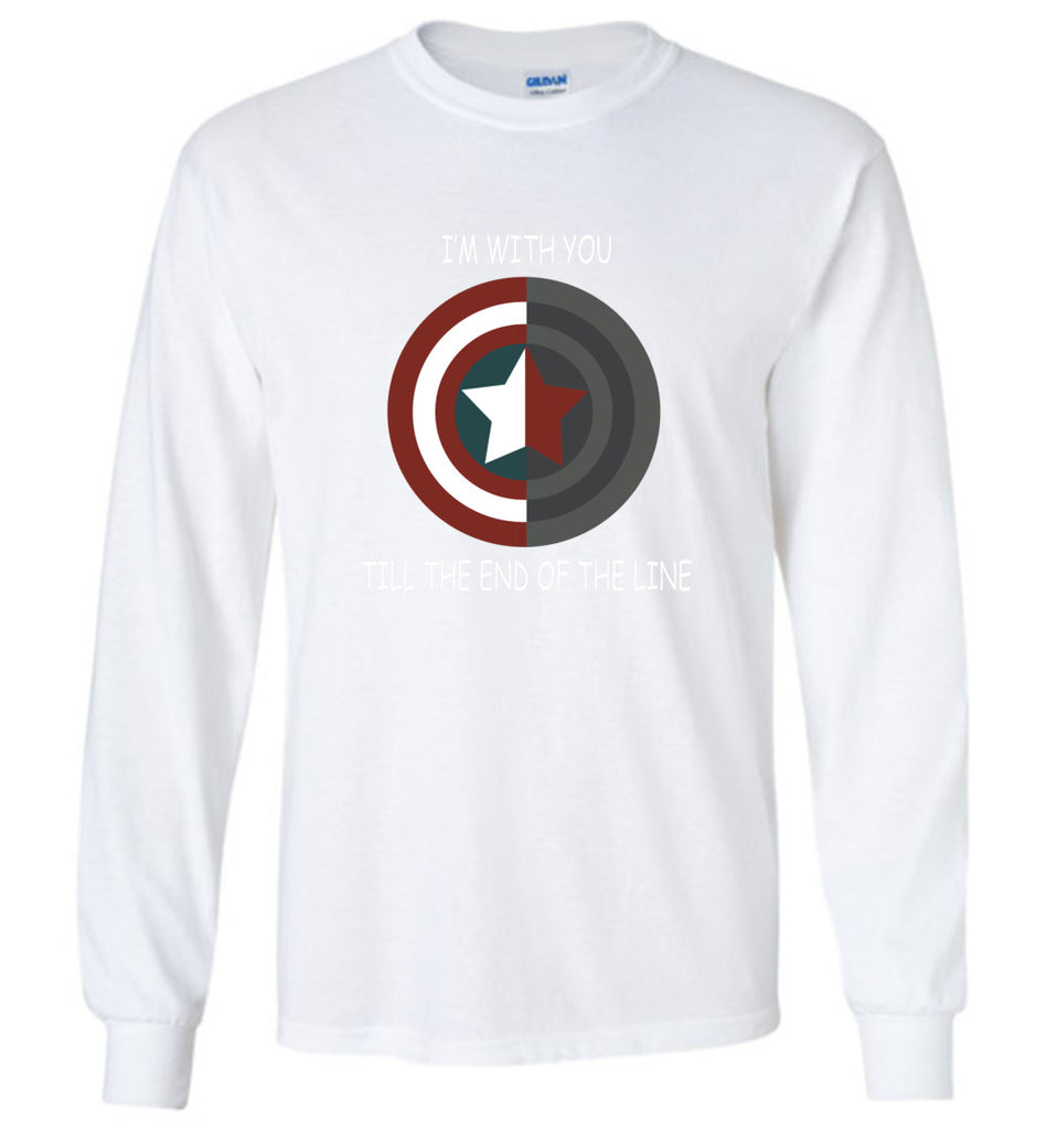 Captain American Im With You Till The End Of The Line - Long Sleeve