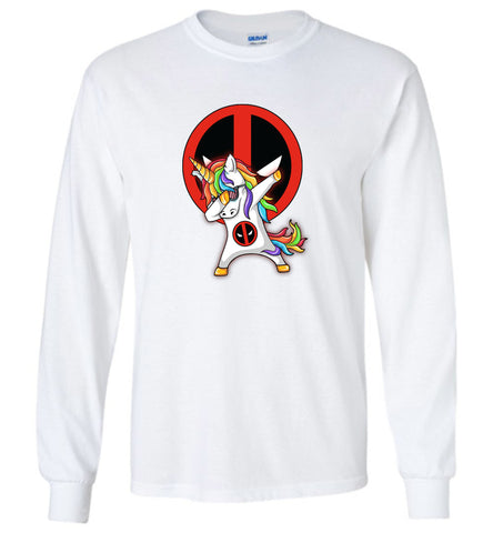 Unicorn Deadpool Dabbing - Long Sleeve
