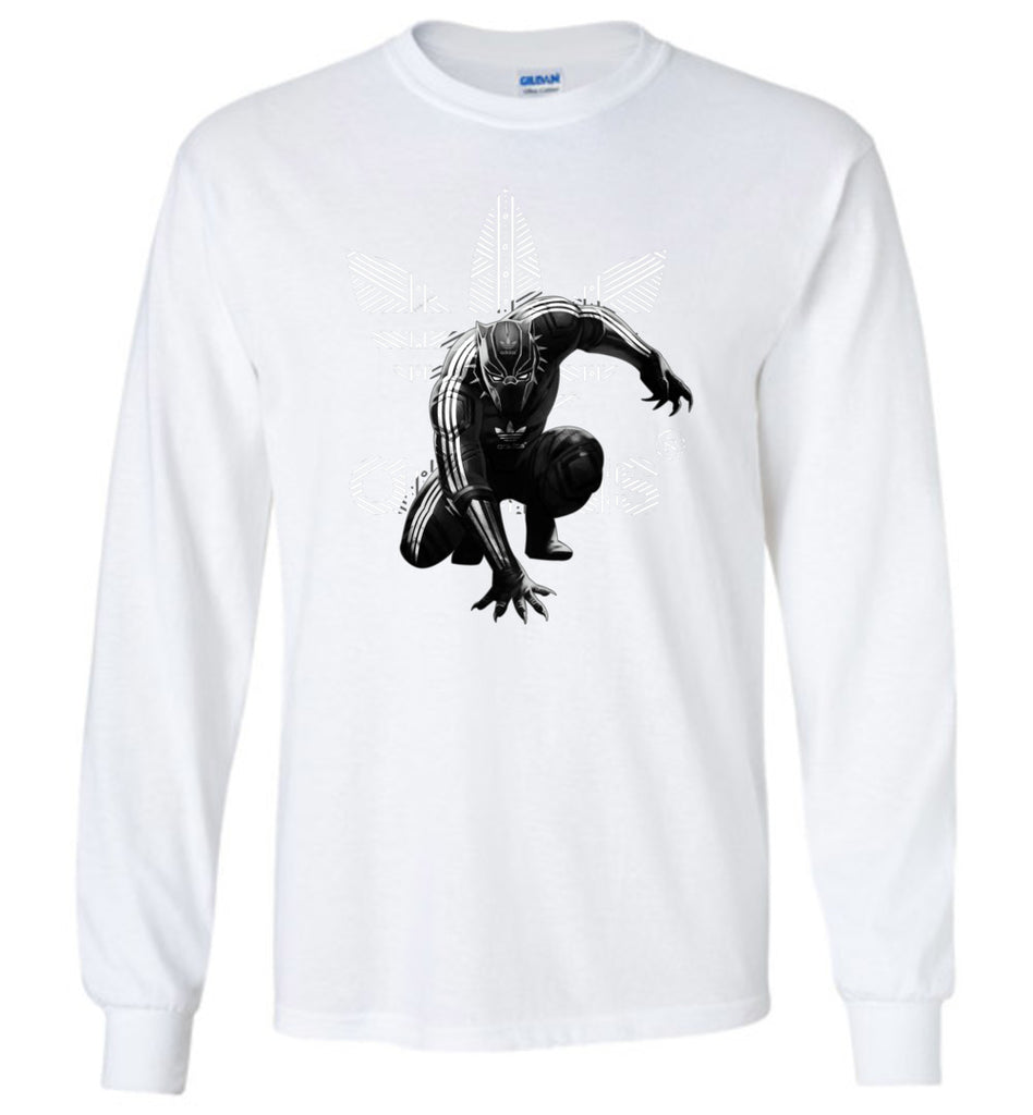 Characters Superheroes Black Panther Adidas - Long Sleeve