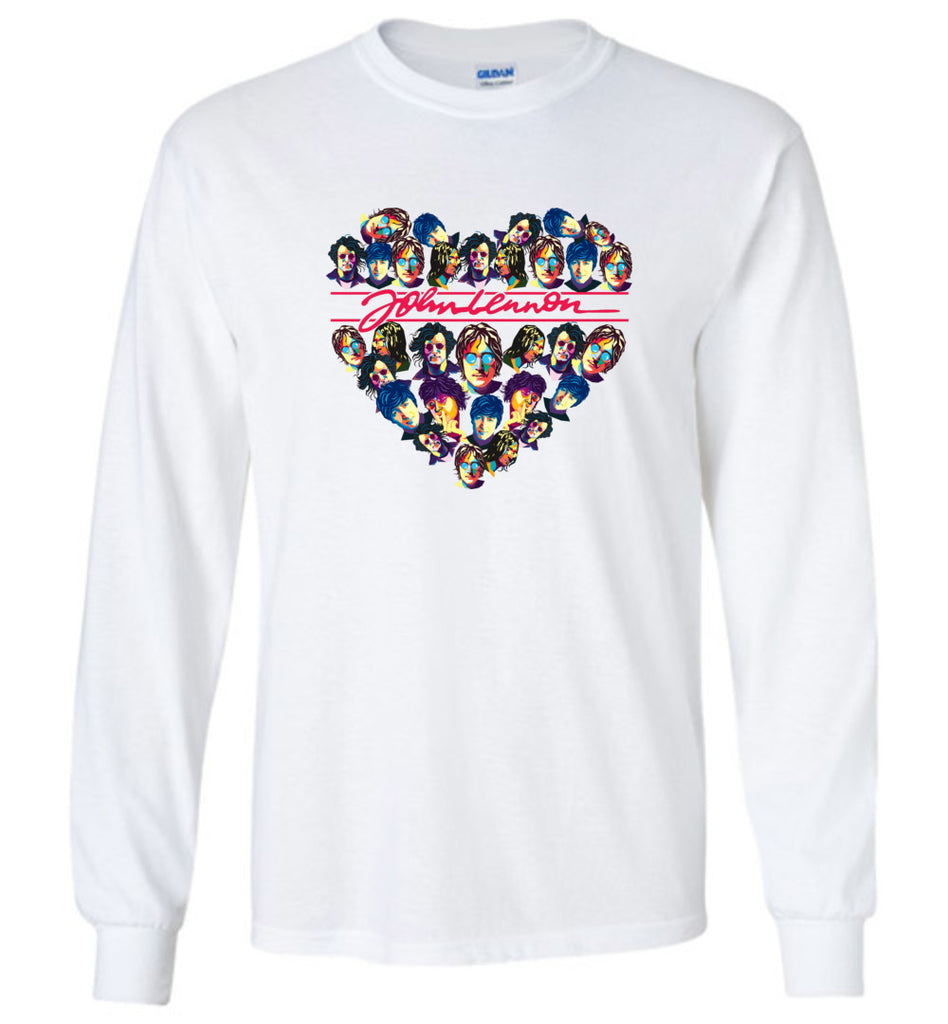 John Lennon Vintate Retro Rock and Roll Music Fans - Long Sleeve