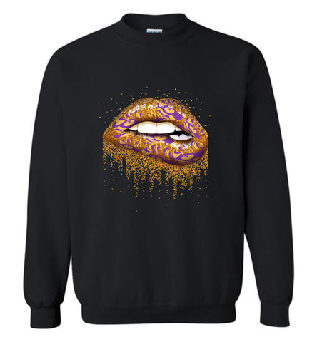 Louisiana State University Tigers Lip Bite - Sweatshirt
