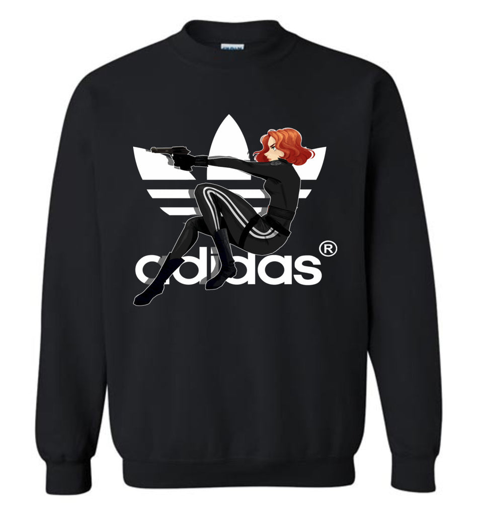 Characters Superheroes Black Widow Adidas - Sweatshirt