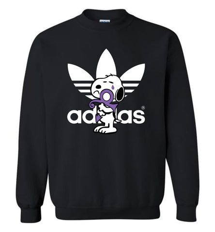 Prince Snoopy With Purple Rain Adidas - Sweatshirt
