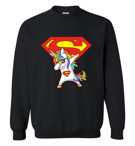 Unicorn Superman Dabbing - Sweatshirt