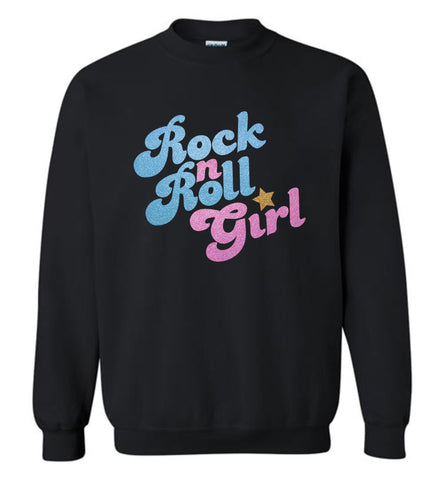 Rock n Roll Girl Music Fan Gift for Girls - Sweatshirt