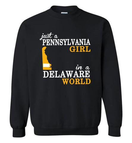 Just A Pennsylvania Girl In A Delaware World - Sweatshirt