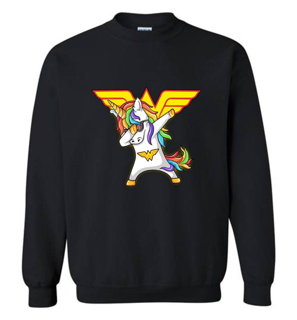 Unicorn Wonder Woman Dabbing - Sweatshirt