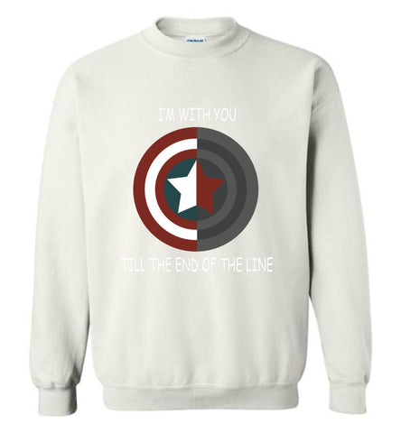 Captain American Im With You Till The End Of The Line - Sweatshirt