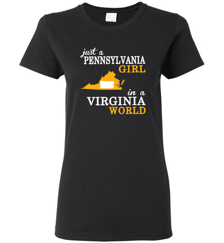 Just A Pennsylvania Girl In A Virginia World - Women Tee