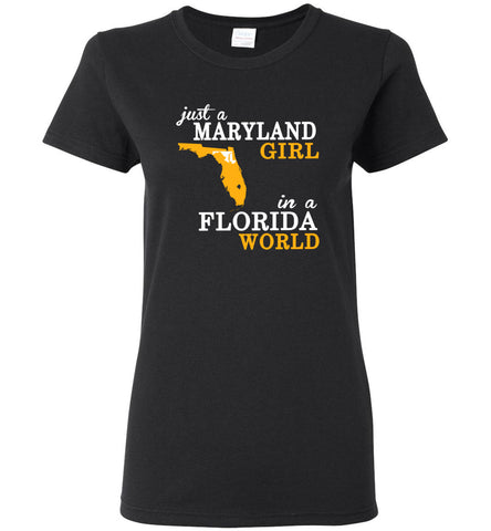 Just A Maryland Girl In A Florida World - Women Tee