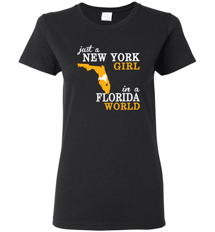 Just A New York Girl In A Florida World - Women Tee