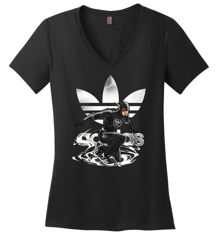 Characters Superheroes Flash Adidas - Ladies V-Neck