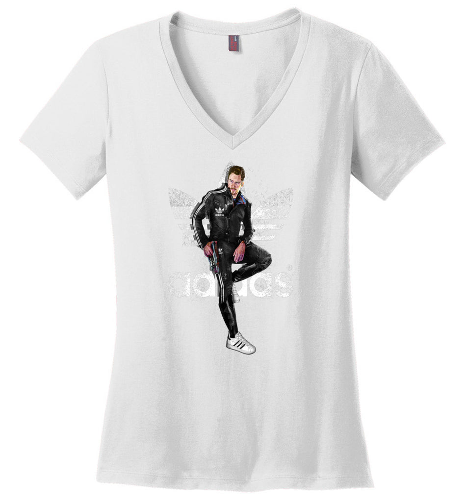 Characters Superheroes Star lord Adidas Guardians of the galaxy - Ladies V-Neck