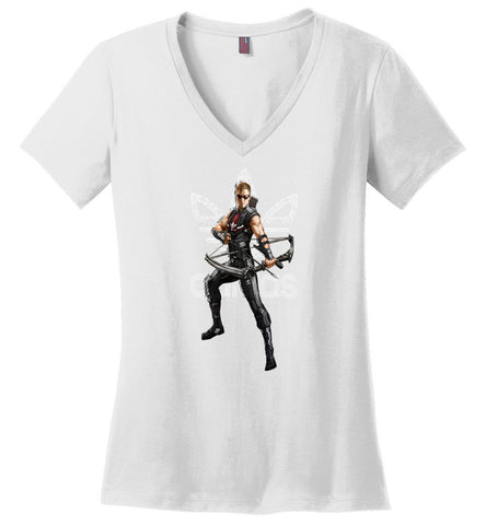 Characters Superheroes Clint Barton Adidas - Ladies V-Neck