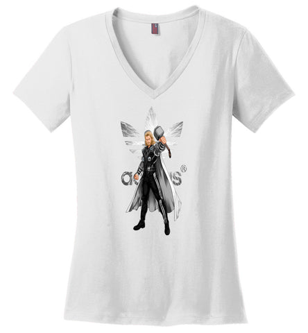 Characters Superheroes Thor Adidas - Ladies V-Neck