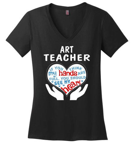2016 Presidential Election Map Shirt Ladies V-Neck - Black / M