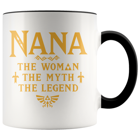 pGift Ideas For Mother's Day - Nana Woman Myth Legend Premium Accent Mug