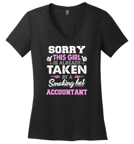 3rd Grade Teacher Shirt Cool Gift for Girlfriend Wife or Lover Ladies V-Neck - Black / M - 10