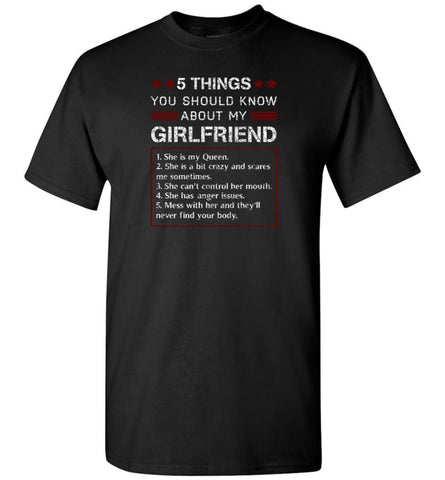 5 Things You Should Know About My Girlfriends - T-Shirt - Black / S - T-Shirt