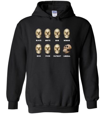 8 Skulls Of Modern America Funny Shirt Hoodie - Black / M