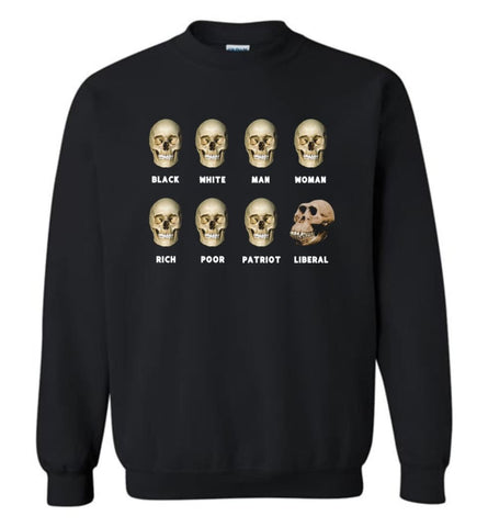 8 Skulls Of Modern America Funny Shirt Sweatshirt - Black / M