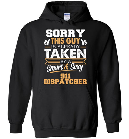 911 Dispatcher Shirt Cool Gift for Boyfriend Husband or Lover - Hoodie - Black / M
