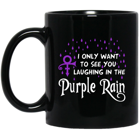Purple rain (B) 11 oz Black Mug