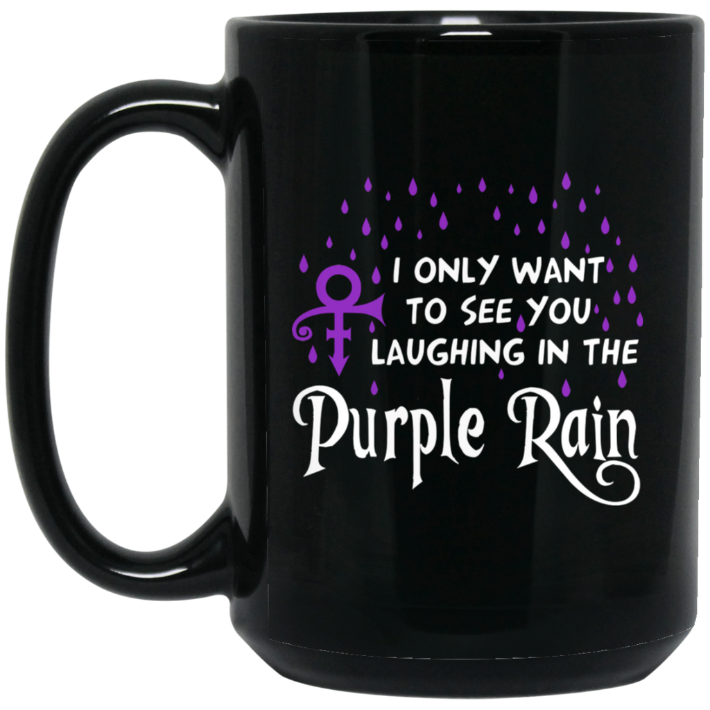 Purple rain (B) 15 oz Black Mug