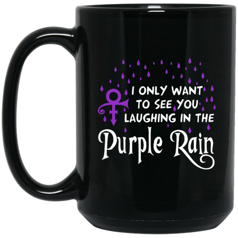 Purple rain (B) 15 oz Black Mug