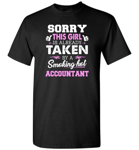 Accountant Shirt Cool Gift for Girlfriend Wife or Lover - Short Sleeve T-Shirt - Black / S