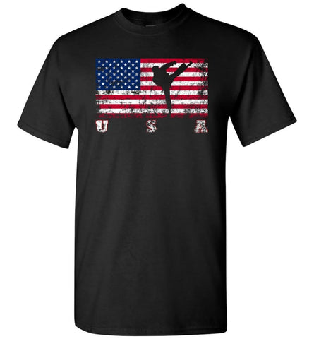 American Flag Taekwondo T-Shirt - Black / S