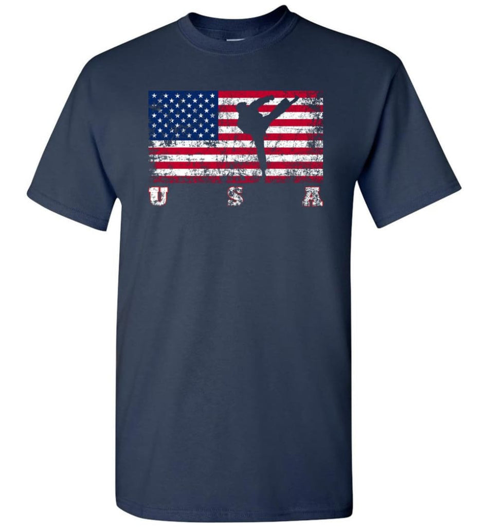 American Flag Taekwondo T-Shirt - Navy / S