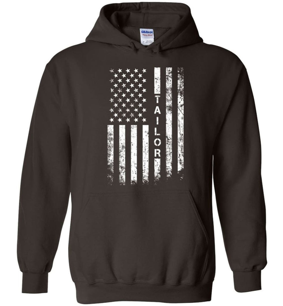American Flag Tailor - Hoodie - Dark Chocolate / M