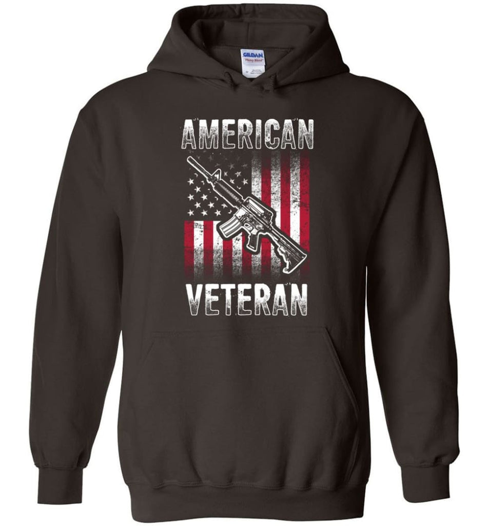 American Veteran Shirt - Hoodie - Dark Chocolate / M