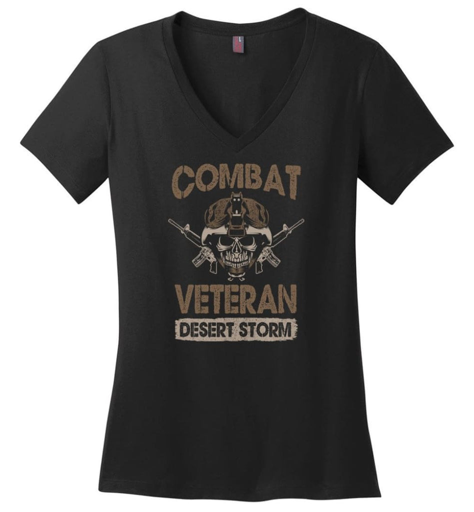 American Veteran Shirt Ladies V-Neck - Black / M